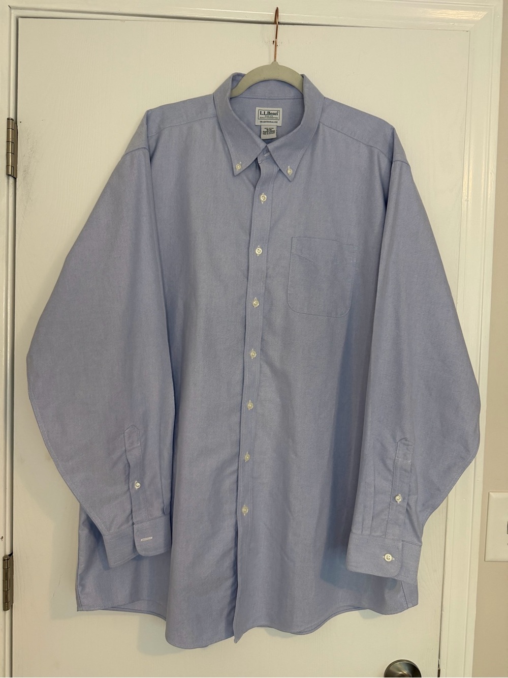 2 L.L. Bean Men’s Traditional Fit Oxford Button Down 18-36 Preppy Office - Picture 2 of 14